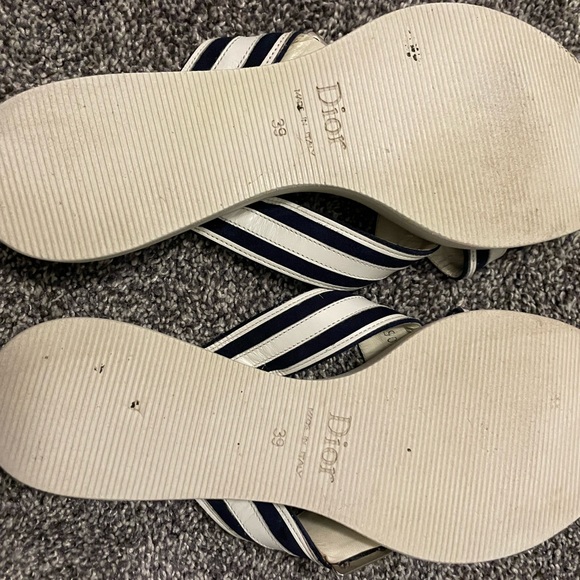 Vintage Dior Slides/Sandals size 39 with dust bag/retailed $495! - Picture 5 of 12